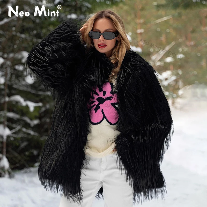Streetwear Brand China - Neo Mint 2024 Winter Harige Nepbont