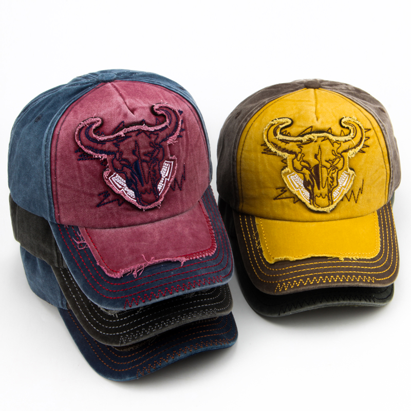 Streetwear Brand Beanie - Cntang Mannen Bull Hoofd Borduurwerk Baseball