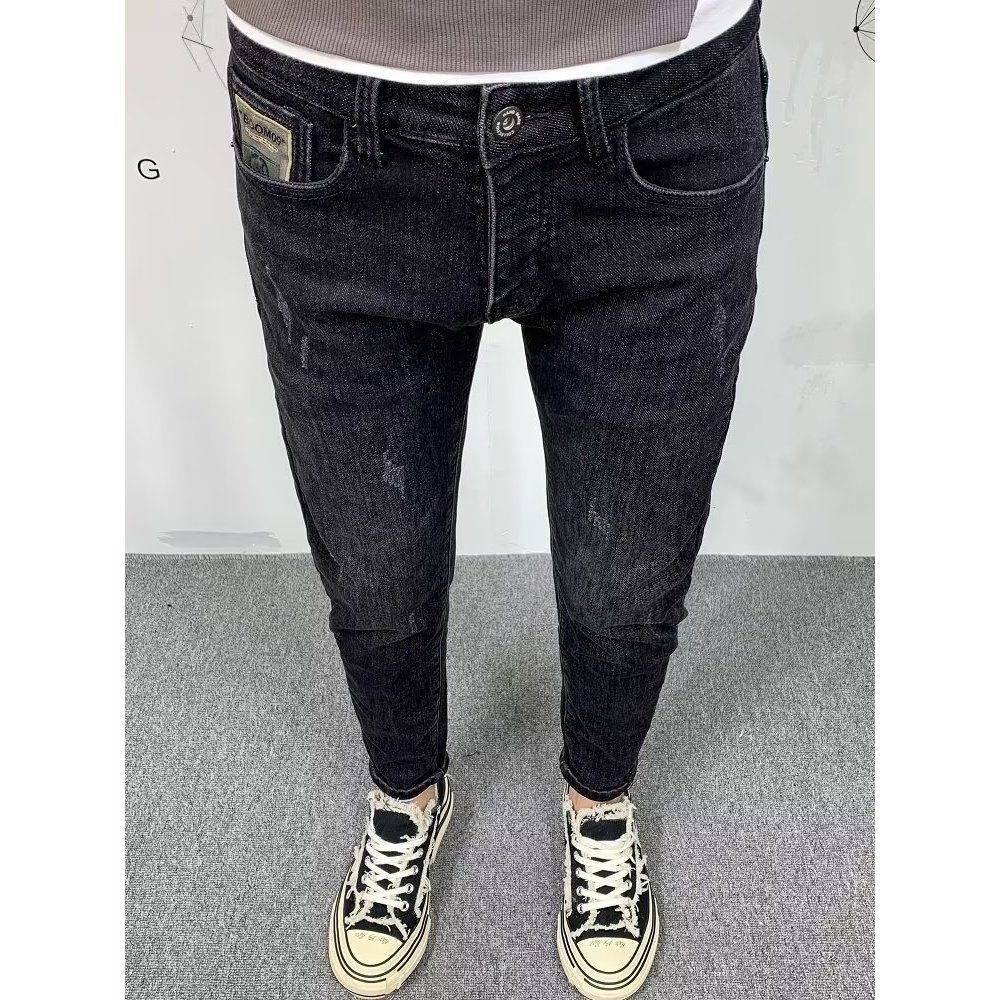 Streetwear Brand Denim - Nieuwe Mode Lente Herfst Heren Slim