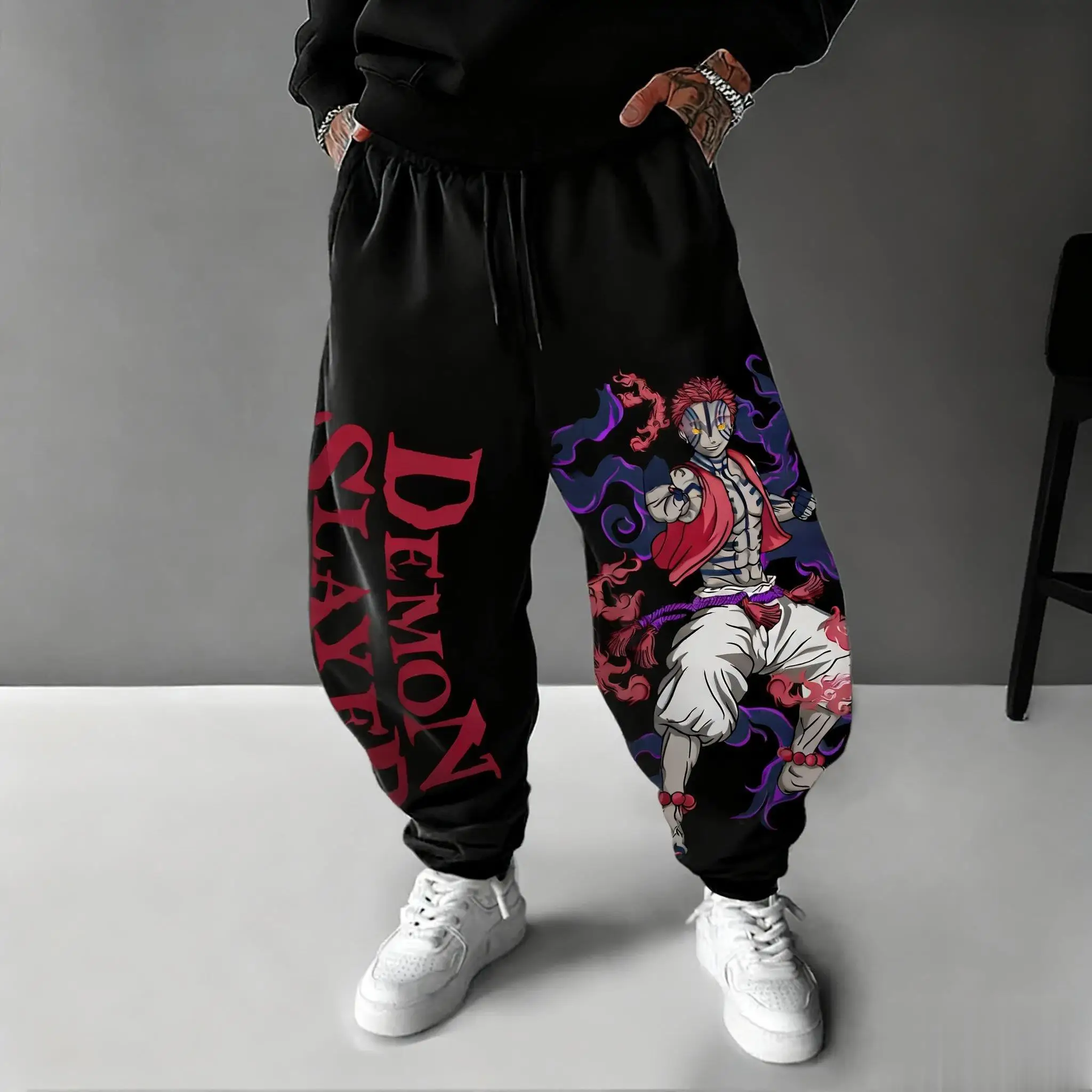 Streetwear Brand Beanie - 2026 Demon Slayer Akaza Anime Broek