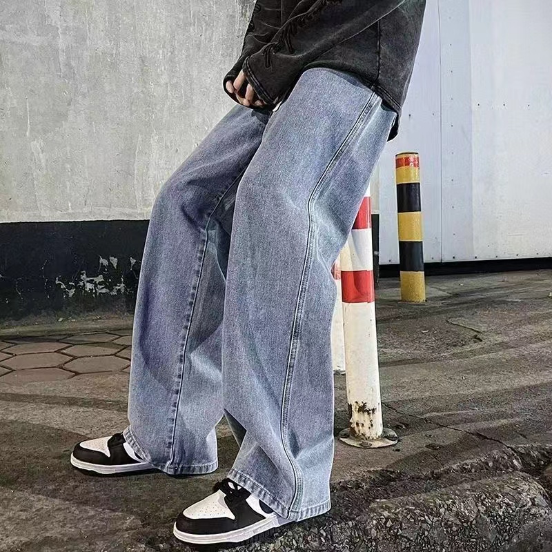 Streetwear Brand Denim - 2023Nieuwe streetwear losse jeans heren Koreaanse