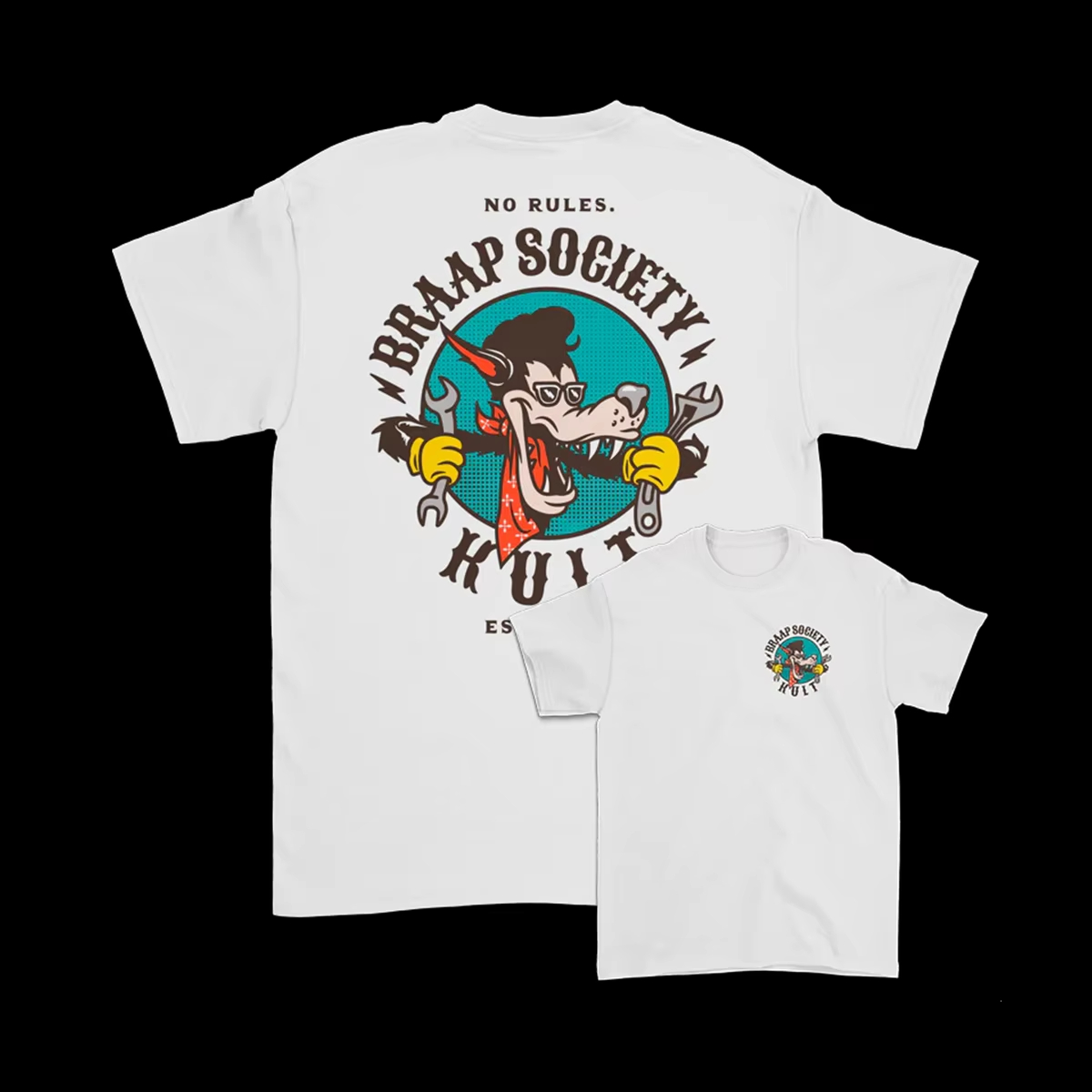 Streetwear Brand Japanese - GEEN REGELS. Reparatie Big Bad Wolf