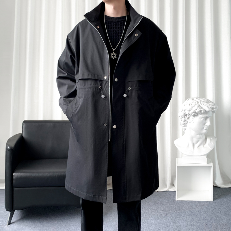 Streetwear Brand China - Trenchcoat Gloednieuwe Geul Koreaanse Herenmode Overjas