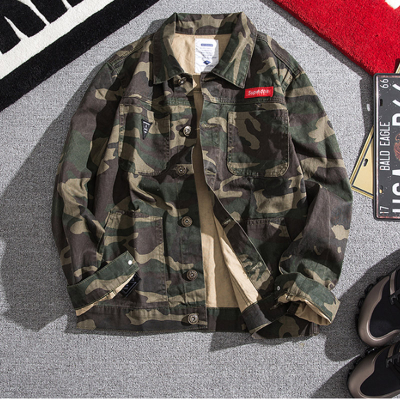 Streetwear Brand Denim - Denim Jas 2021 Herfst Winter Amerikaanse