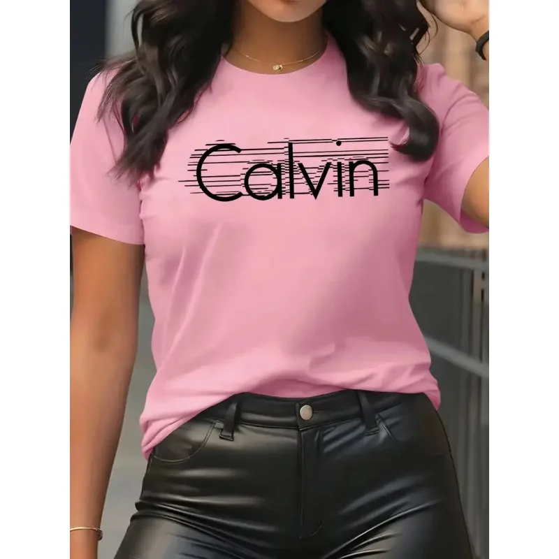 Calvin Dames T-shirt Vrijetijd - Quality Streetwear Brand recensie en prijs