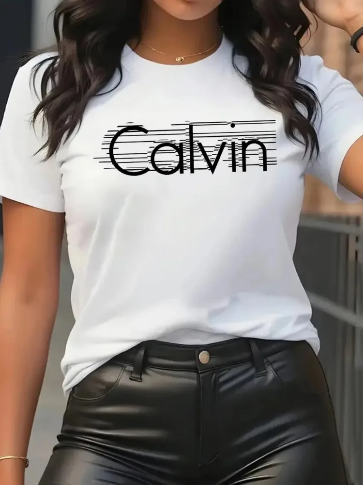 Calvin Dames T-shirt Vrijetijd - Quality Streetwear Brand recensie en prijs