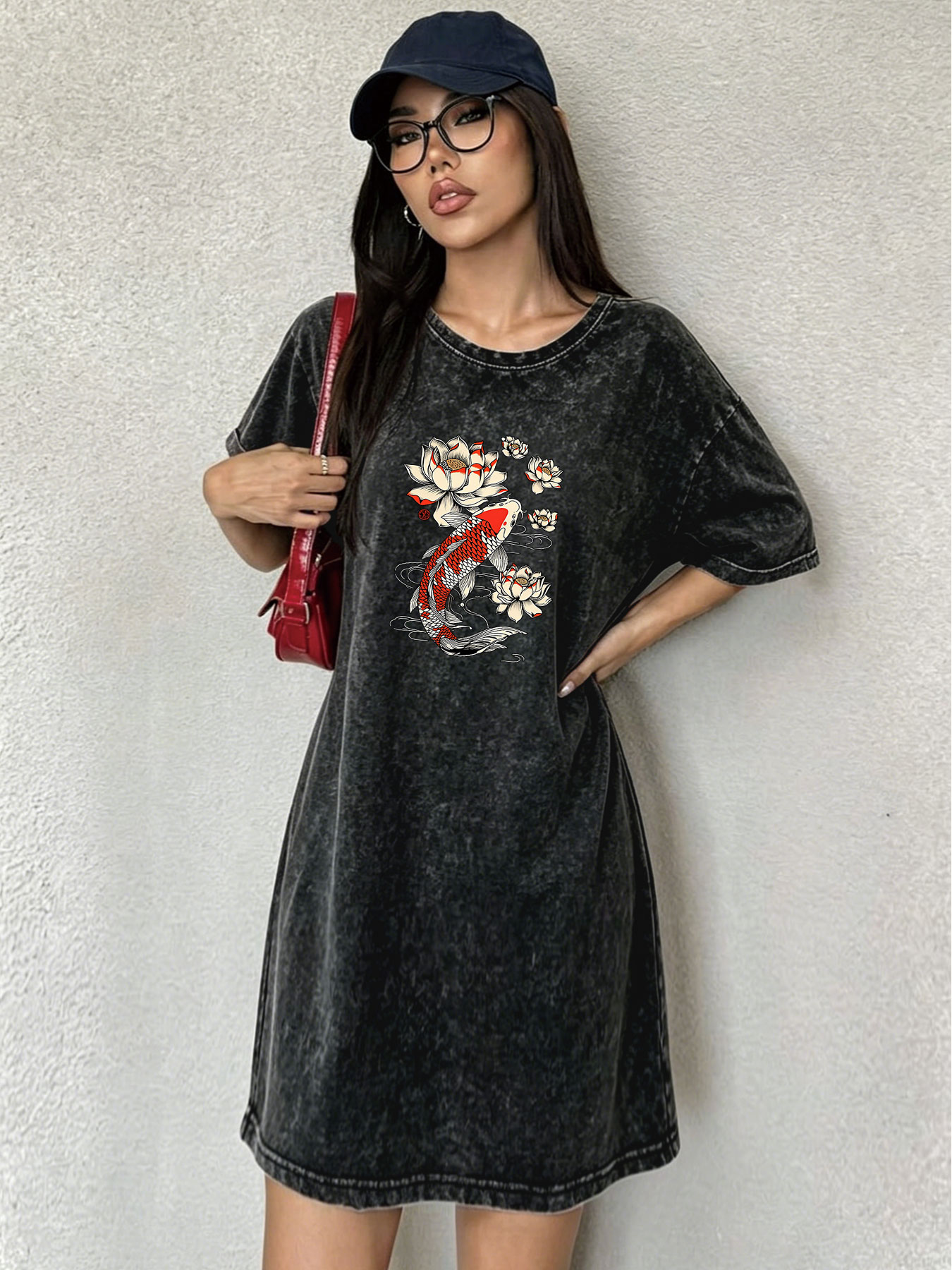 Vintage gewassen retro T-shirt - Streetwear Brand Japanese recensie en prijs