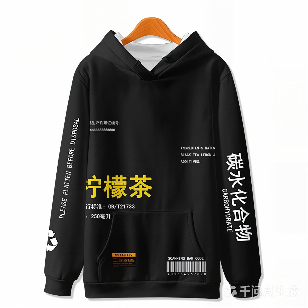 Nieuwe Hoodie Citroen Thee 3D  - Streetwear Girl Brand recensie en prijs